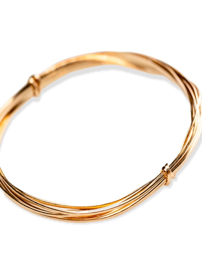 Craft Wire 22 Gauge, 14/20 Yellow Gold Filled Wire Dead Soft (Half Round) 14K Gold Filled Made in USA - 10FT by CRAFT WIRE - Image 5